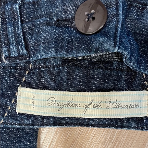 Stylish Dark Blue Flare Jeans - Picture 3 of 6